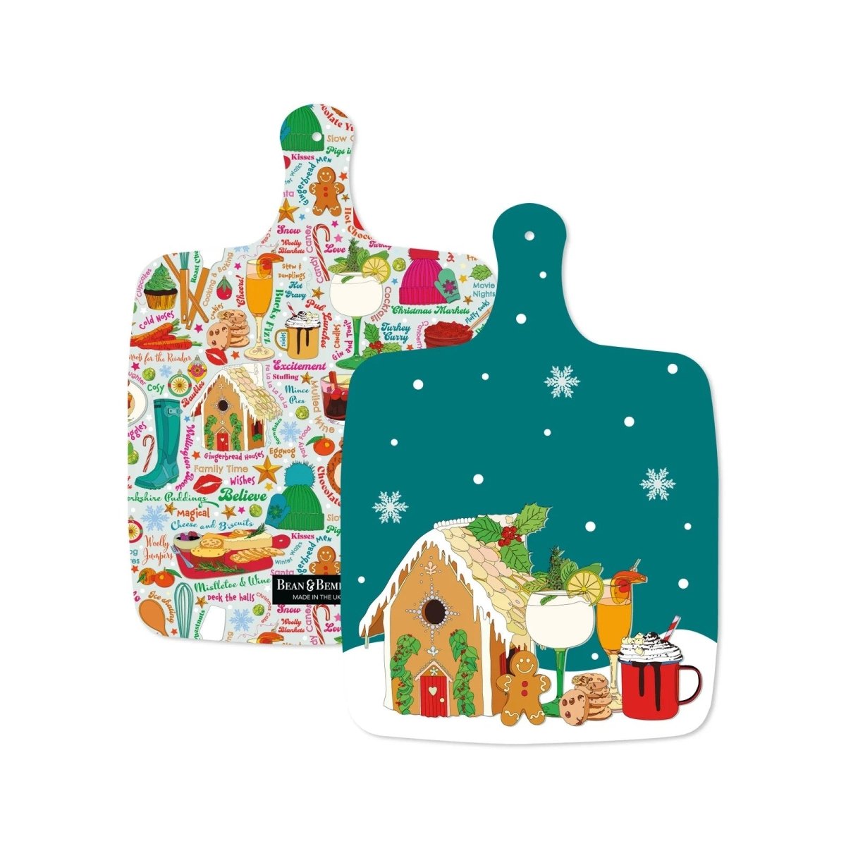 Eat, Drink, Be Merry Large Chopping Board - Bean and Bemble - Just Makers Bean and Bemble