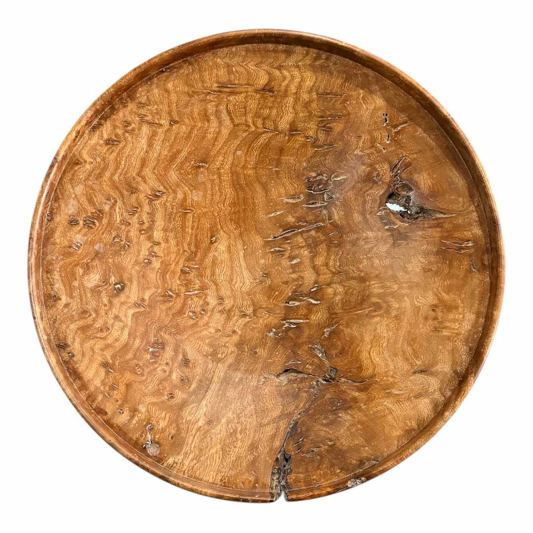 Elm Burr Rimmed Dish Birds Eye - Mike Bentley_Just Makers