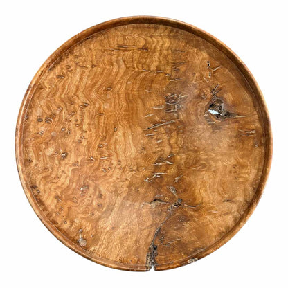 Elm Burr Rimmed Dish Birds Eye - Mike Bentley_Just Makers