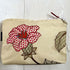 Embroidered Pink Floral Silk Make Up Bag - Amanda Scott_Just Makers