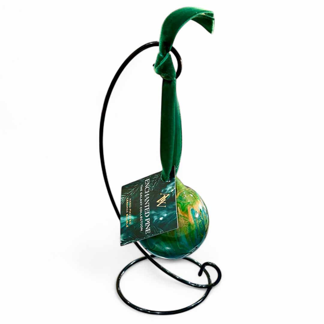 Enchanted Pine Ceramic Bauble - Ashleigh Weller_Just Makers