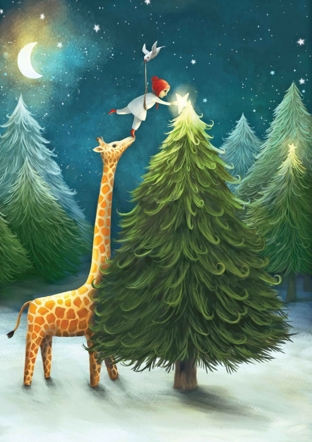 Everyone Needs a Tall Friend Greeting Card - Demelsa Haughton_Just Makers