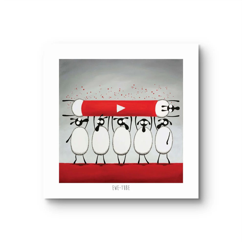 Ewe Tube 10&quot; Print - Mervyn Tay Art_Just Makers