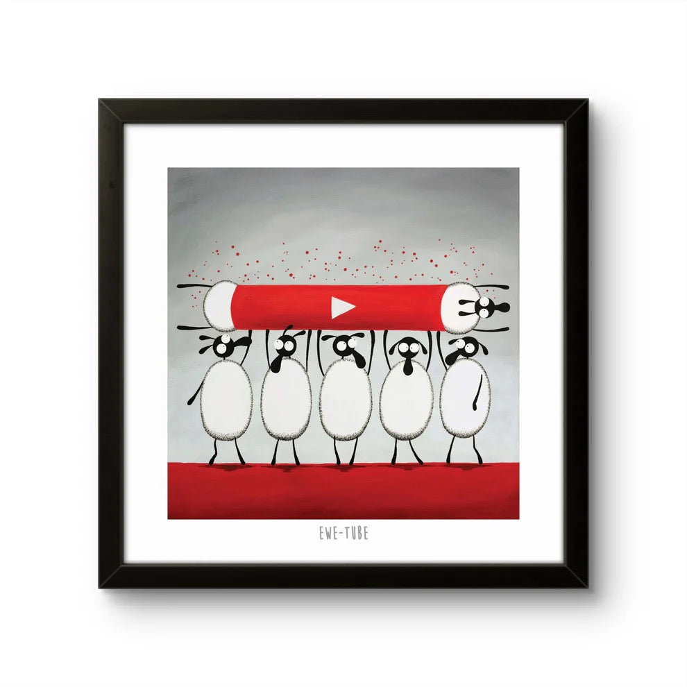 Ewe Tube 10&quot; Print - Mervyn Tay Art_Just Makers