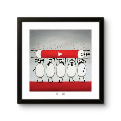Ewe Tube 10&quot; Print - Mervyn Tay Art_Just Makers