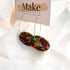 Extra Large Button Hoop Multi-Print Earrings - Make Harrogate_Just Makers