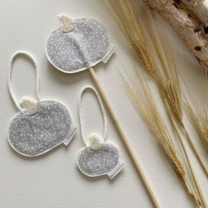 Fabric Pumpkin Flag - Bramble Wood and Co_just Makers