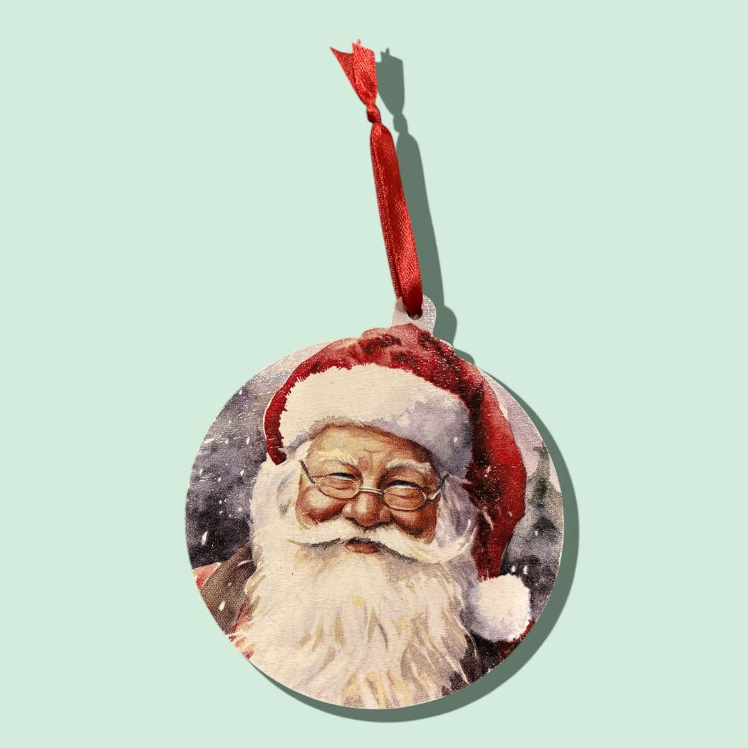 Father Christmas Large Bauble Decoration by Sarah Tustin_Just Makers
