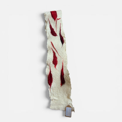 Felted Botanical Skinny Scarf - Felted Yarns_Just Makers