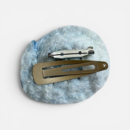 Felted Flower Brooch / Hairclip - Felted Yarns_Just Makers
