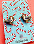 Festive Seagull Wooden Earrings - Rat Bean Kat_Just Makers