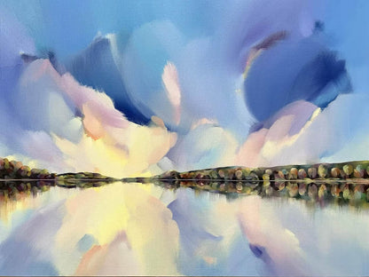 Fewston Reservoir at Dusk by Katherine Whitby_Just Makers