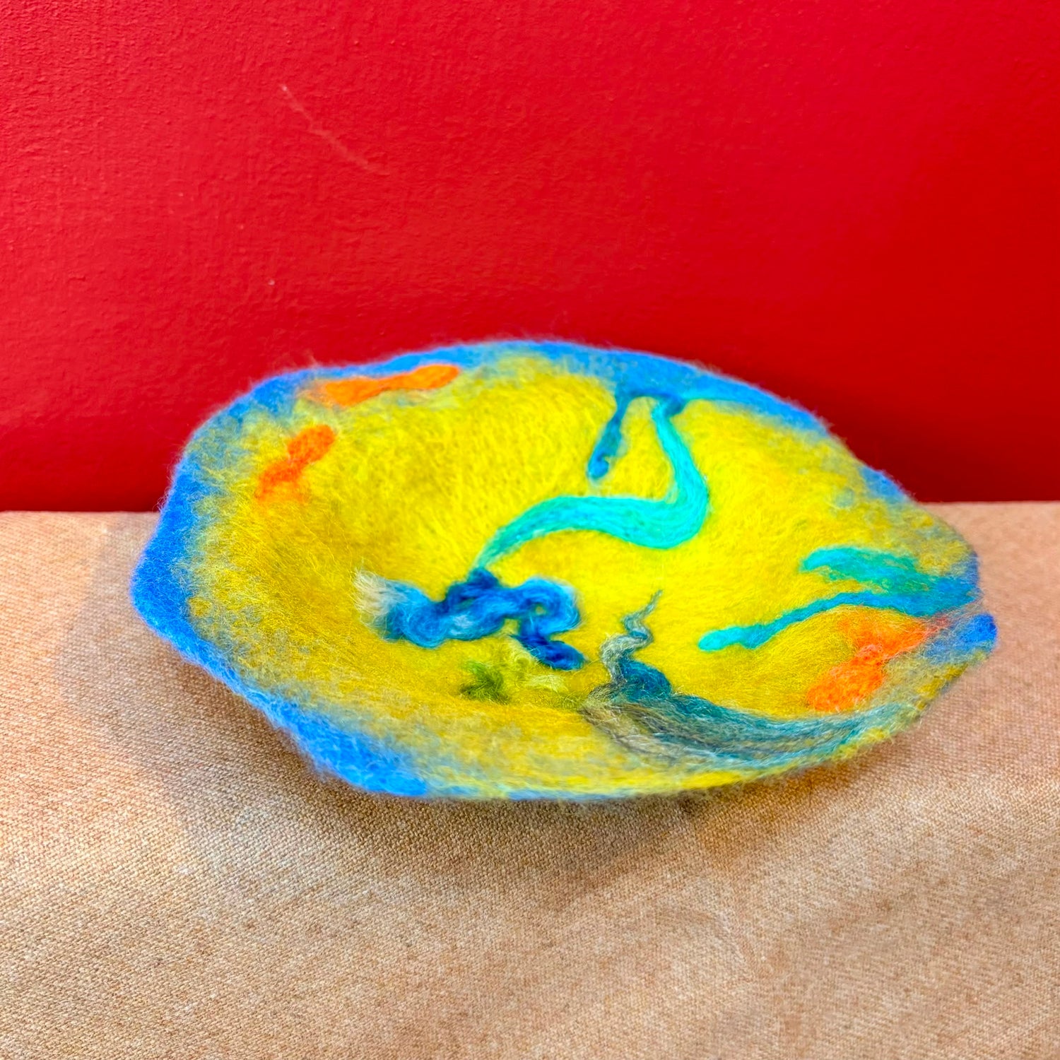 Fishbowl in Green Felt Sculpture - Felts by Hannah_Just Makers