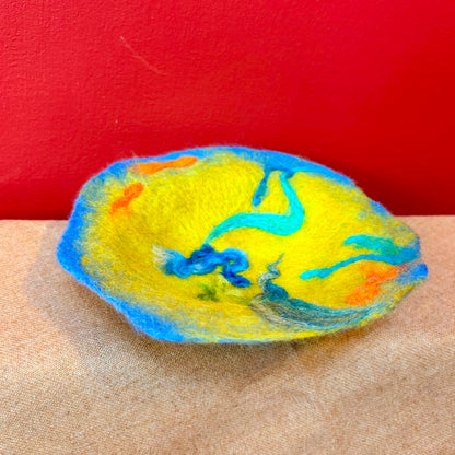Fishbowl in Green Felt Sculpture - Felts by Hannah_Just Makers