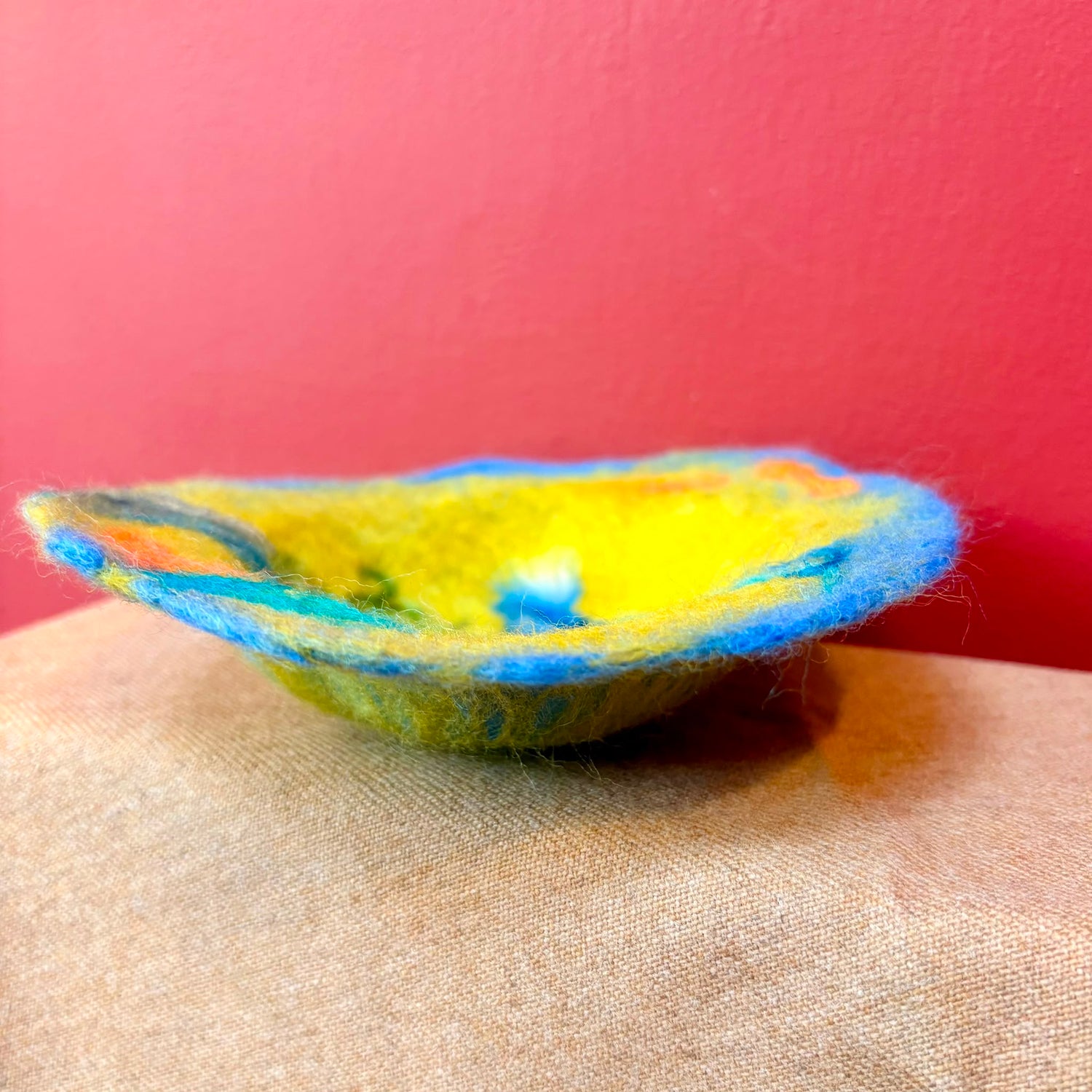 Fishbowl in Green Felt Sculpture - Felts by Hannah_Just Makers