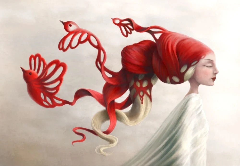 Flight Greeting Card Demelsa Haughton - Just Makers Demelsa Haughton Illustration