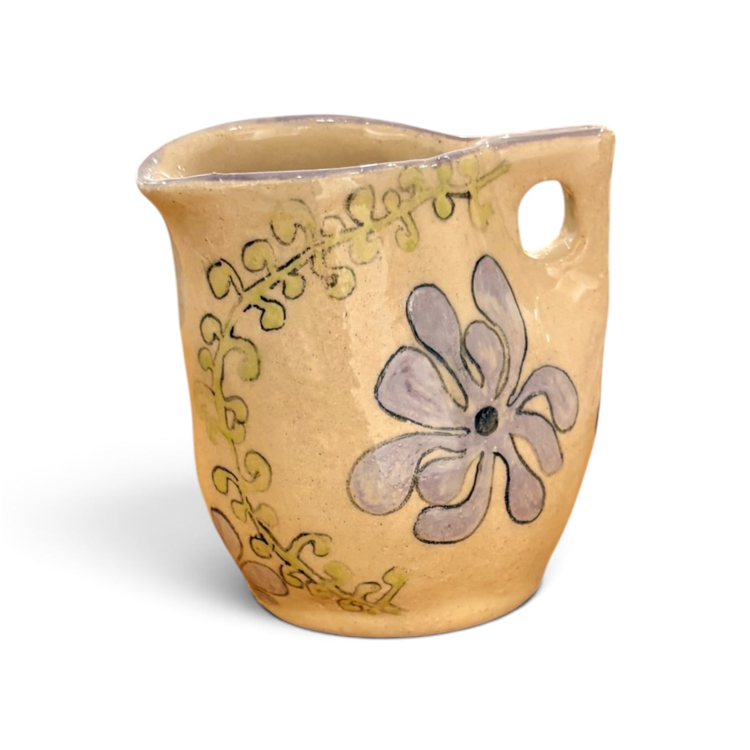 Floaty Flowers Jug - Kissed Frog Ceramics_Just Makers