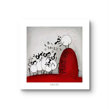 Flock Off! 10&quot; Print - Mervyn Tay Art_Just Makers