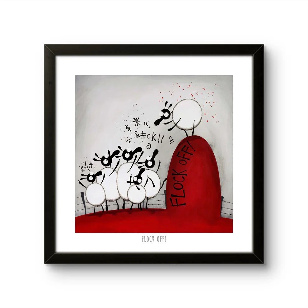 Flock Off! 10" Print - Mervyn Tay Art - Just Makers Mervyn Tay Art
