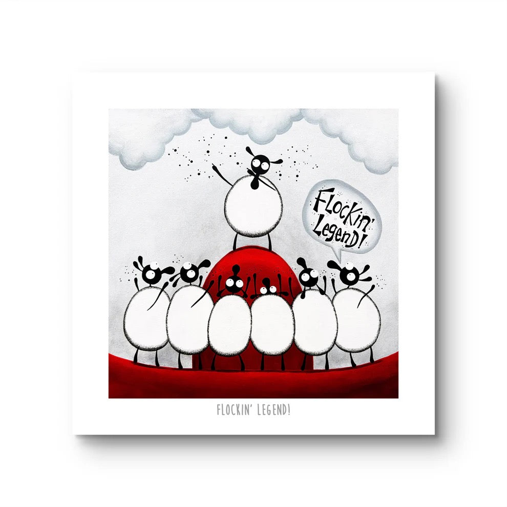 Flockin Legend 10&quot; Print - Mervyn Tay Art_Just Makers