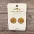 Floral Bird Round Stud Earrings - Laura Draycott_Just Makers