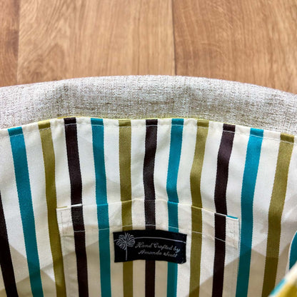 Floral Yellow Kimono Silk Handbag Inner - Amanda Scott_Just Makers