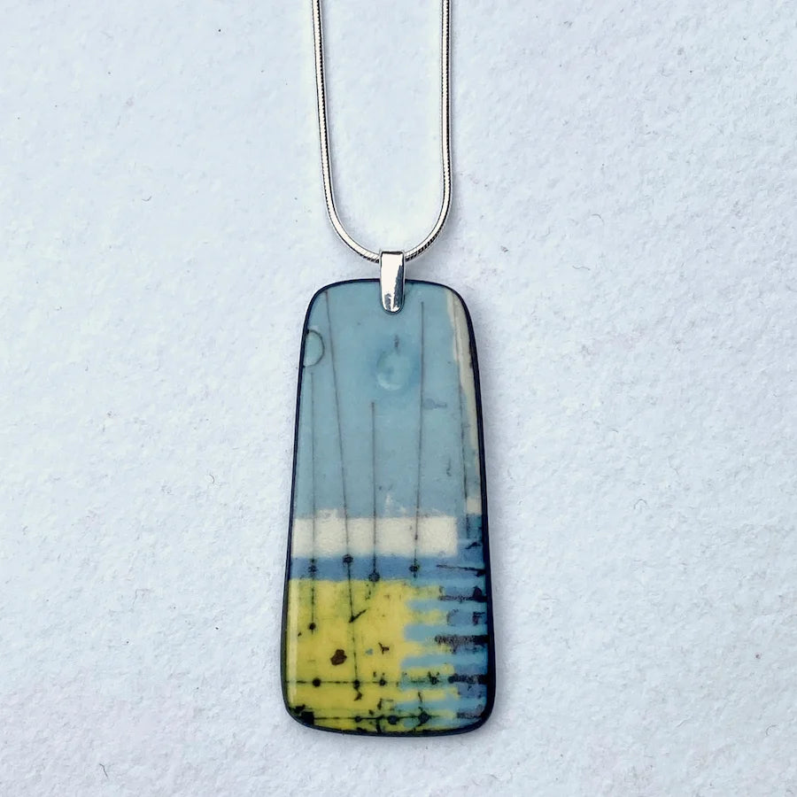 Flow Porcelain Necklace - Karen Howarth Ceramics_Just Makers
