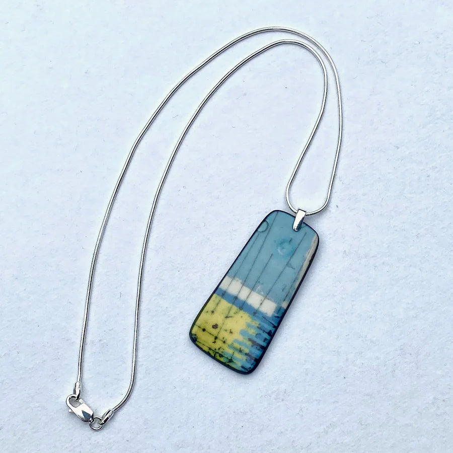 Flow Porcelain Necklace - Karen Howarth Ceramics_Just Makers