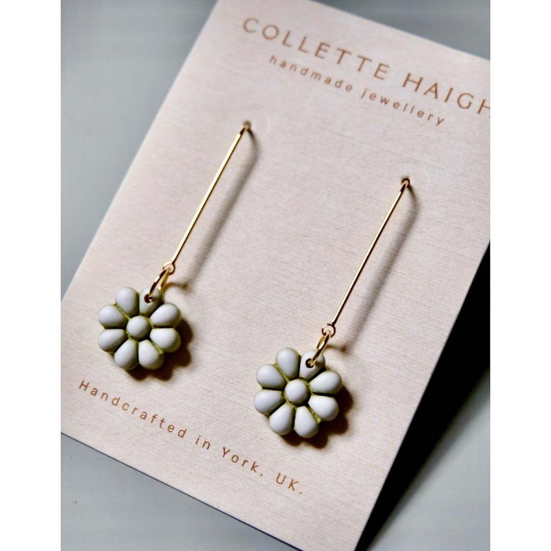 Flower Dangle Green - CH Handmade_Just Makers