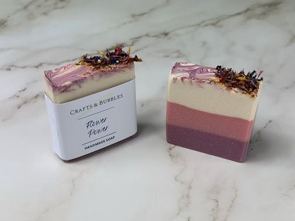 Flower Power Handmade Soap - Crafts and Bubbles - Just Makers Crafts &amp; Bubbles