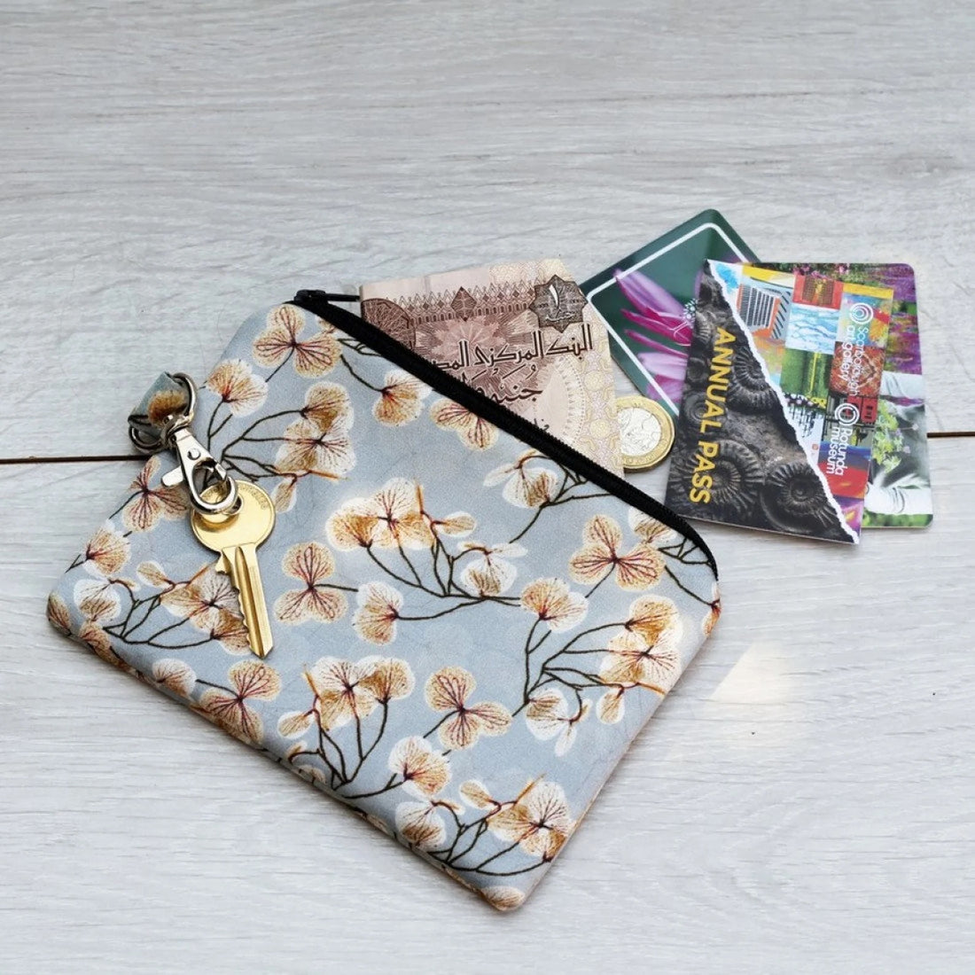 Flowering Blossoms Silk Pouch  - Pattern Passion_Just Makers