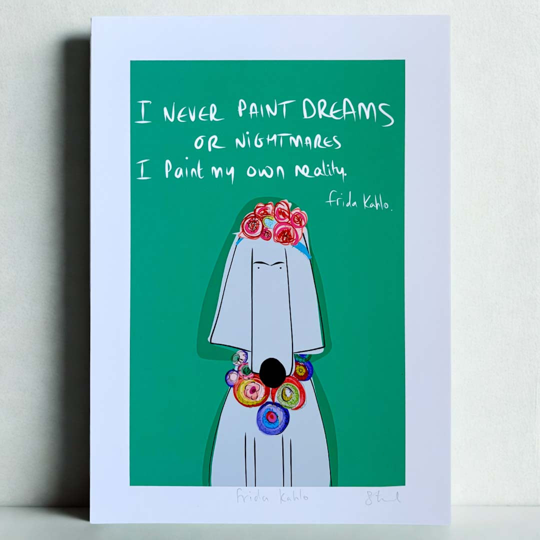 Frida Kahlo Sprocket A4 Print - Sarah Westwood Illustrator_Just Makers