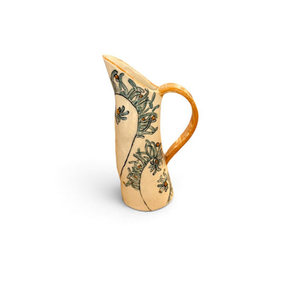 Friendly Fronds Jug - Kissed Frog Ceramics_Just Makers
