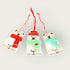 Fused Glass Polar Bear Decoration - Redcurrant Glass_just makers