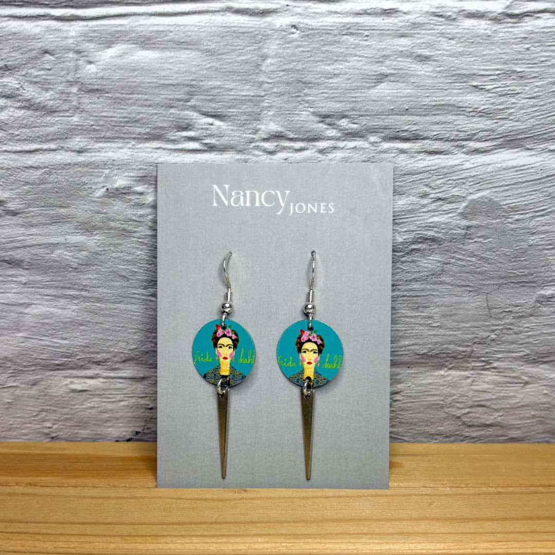 Fusion Kahlo Point Earrings - Nancy Jones - Just Makers Nancy Jones Jewellery