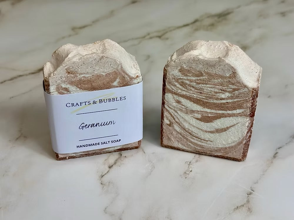 Geranium Salt Soap - Crafts and Bubbles_Just Makers