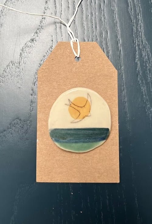 Golden Swift Brooch - Lorna Gilbert - Just Makers Lorna Gilbert Ceramics