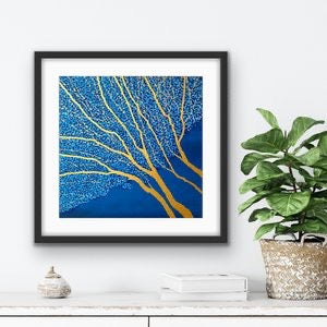 Golden Tree Giclee Print Unframed - Sarah Jane Nicholls_Just Makers