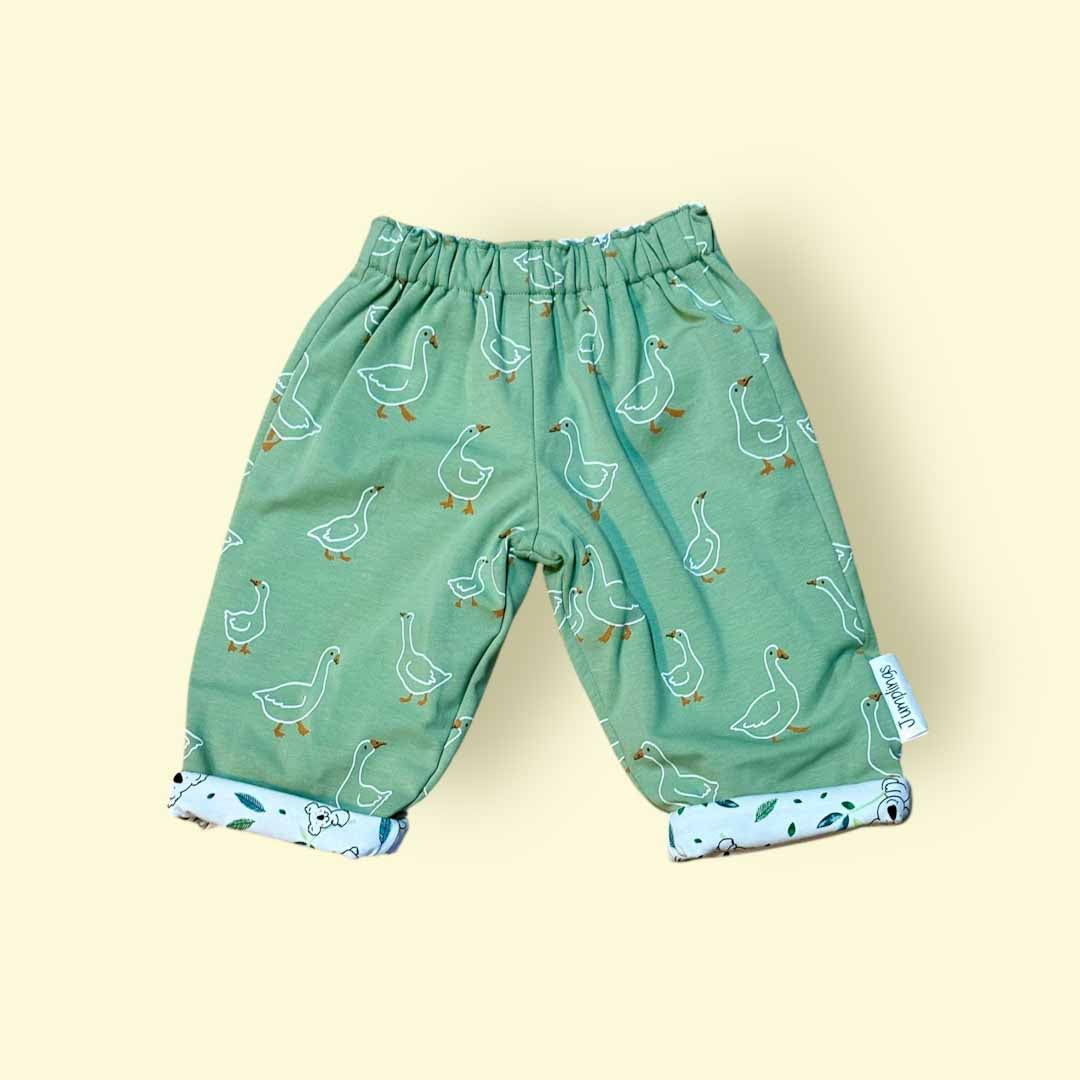 Goose and Koala Reversible Trousers 6-12 Months - Jumplings Clothes_Just Makers