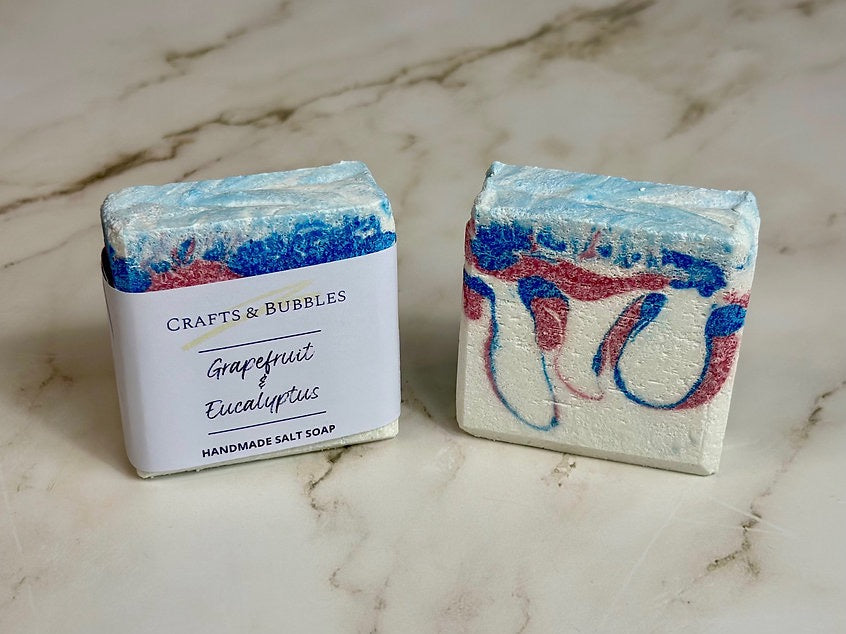 Grapefruit and Eucalyptus Salt Soap - Crafts and Bubbles_Just Makers