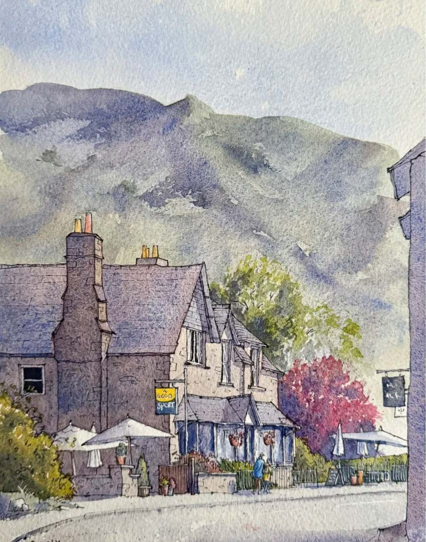 Grasmere Lake District Painting - Matty Burnham_Just Makers