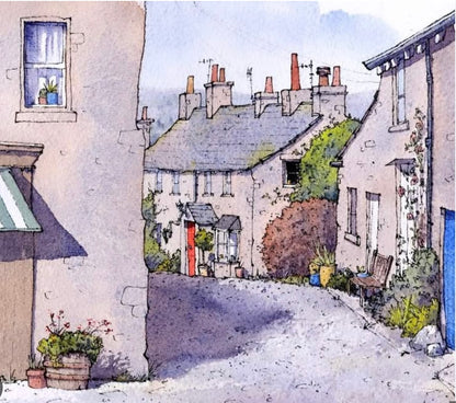 Grassington A5 Mounted Print - Matty Burnham_Just Makers