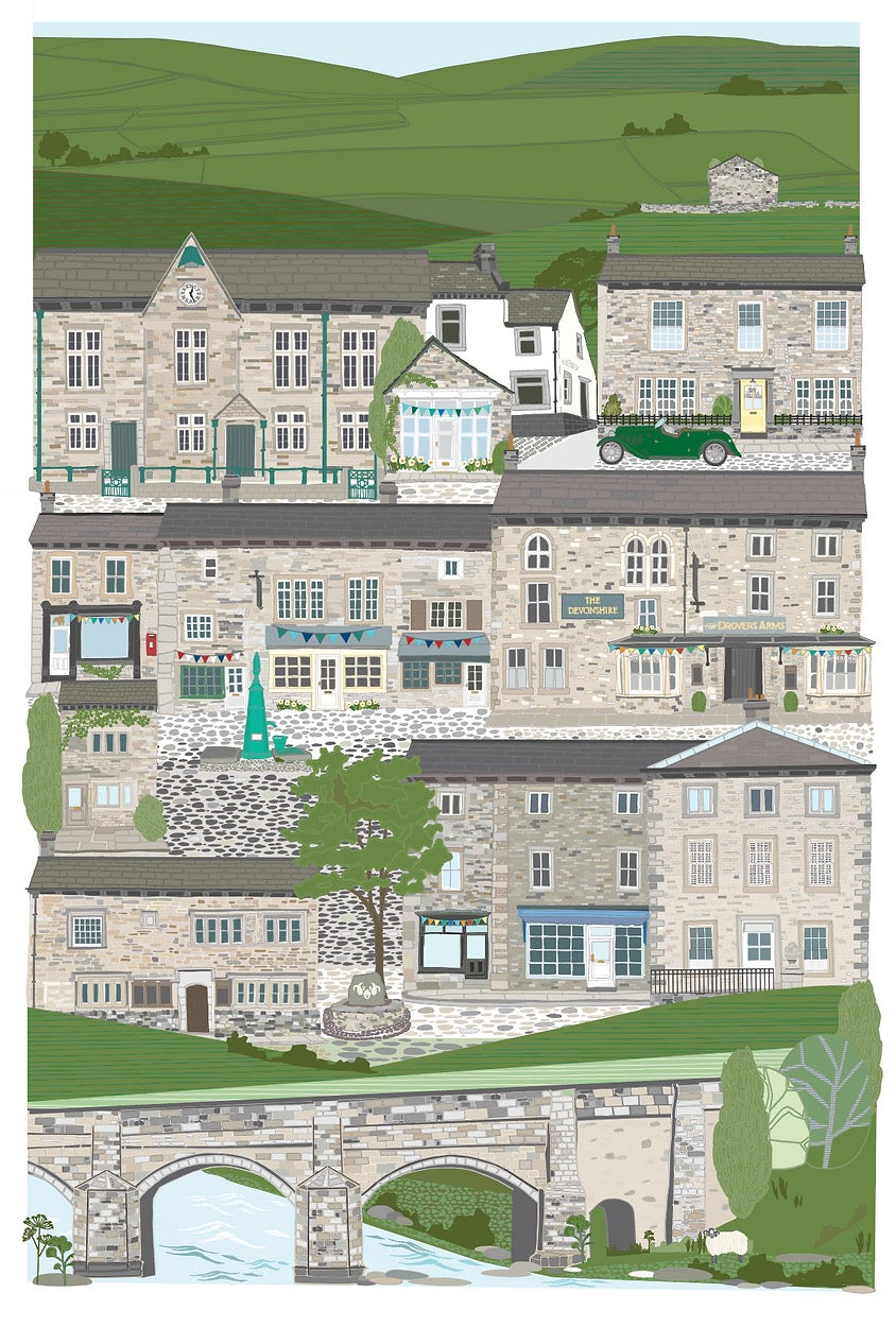 Grassington Mounted Print - Jane Gales_Just Makers