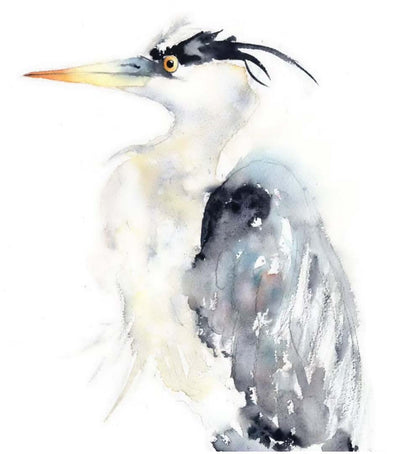 Grey Heron Giclee Print - Tim Gomersall Art_Just Makers