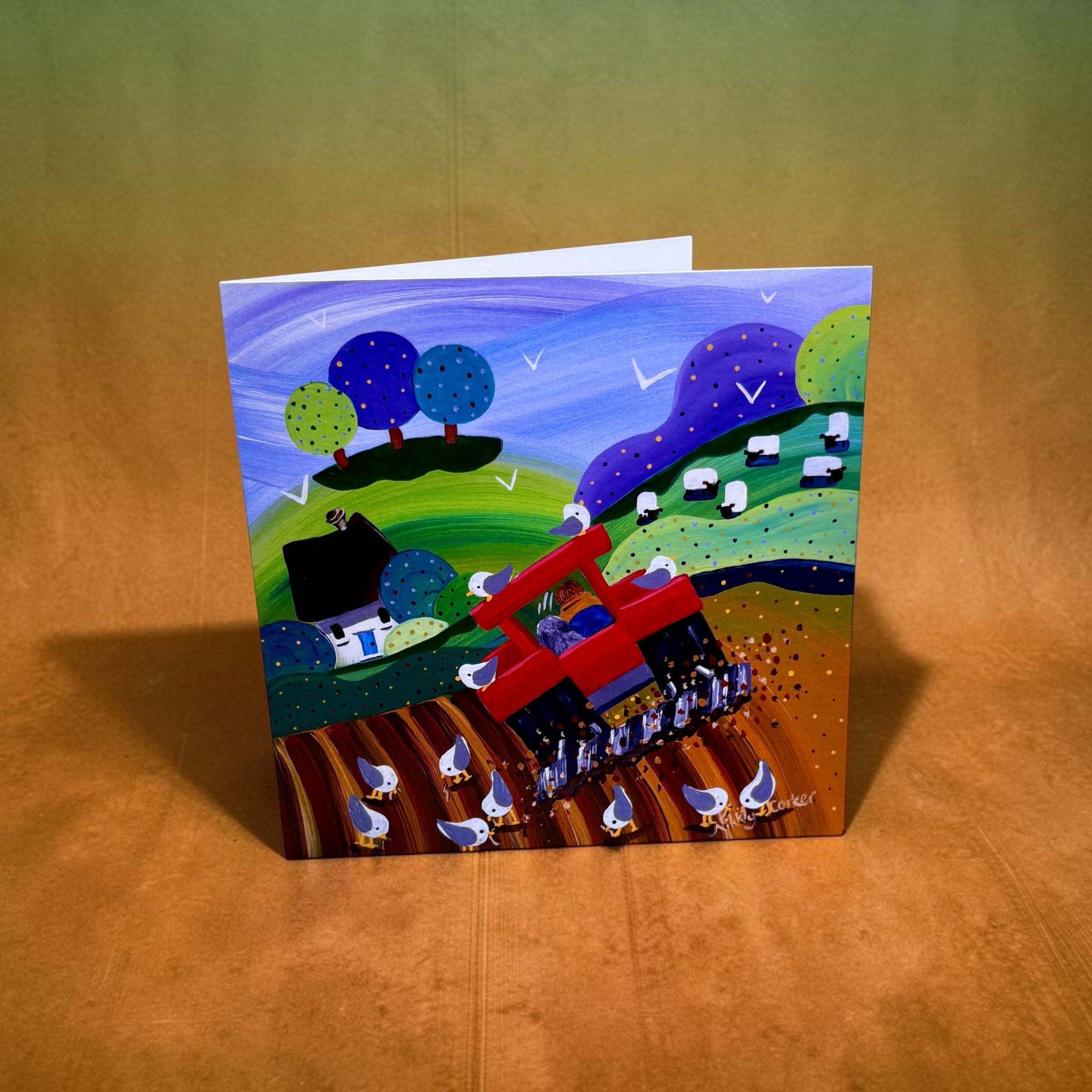 Grubs Up Greeting Card - Nikky Corker_Just Makers