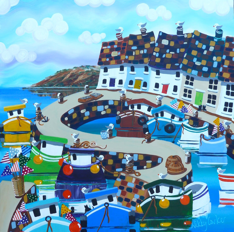 Gulls Galore Ltd Edition Giclee Print - Nikky Corker_Just Makers