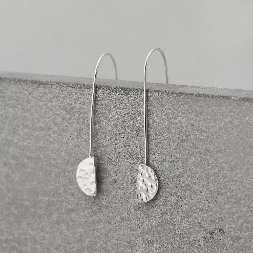 Half Moon Drop Earrings - Tori Foster Jewellery_Just Makers