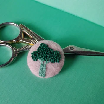 Hand Embroidered Vegetable Badge - AmyPanda_Just Makers