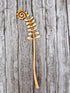 Hand Engraved Curling Leaf Stem - Natty Deco_Just Makers