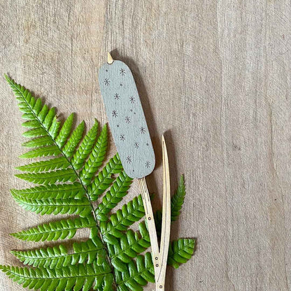 Hand Painted Bulrush Stem - Natty Deco_Just Makers